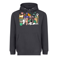 Smoke Cat coffee cups Heavyweight Hoodie - HowdyJamesFarm