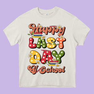 Happy Last Day Of School Heavy Core Tee Designed By Jahusdesignshop
