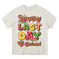 Cream happy last day of school Heavy Core Tee - JahusDesignShop