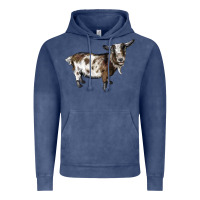 Vintage Denim Nigerian Dwarf Goat Vintage Hoodie - LillyAllenDesigns