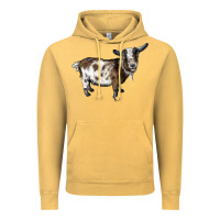 Vintage Mustard Nigerian Dwarf Goat Vintage Hoodie - LillyAllenDesigns