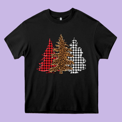 Christmas Trees Heavy Core Tee Designed By Barkaloodesign