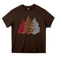 Chocolate Brown christmas trees Heavy Core Tee - BarkalooDesign