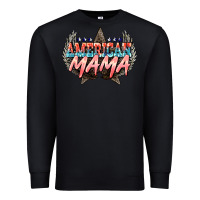 Black American mama Mother's Day Premium Sweatshirt - HowdyJamesFarm