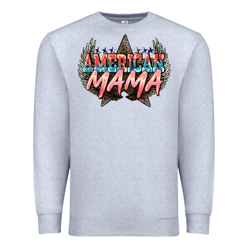 American Mama Mother's Day Premium Sweatshirt by HowdyJamesFarm | Teevron