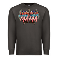 Smoke American mama Mother's Day Premium Sweatshirt - HowdyJamesFarm