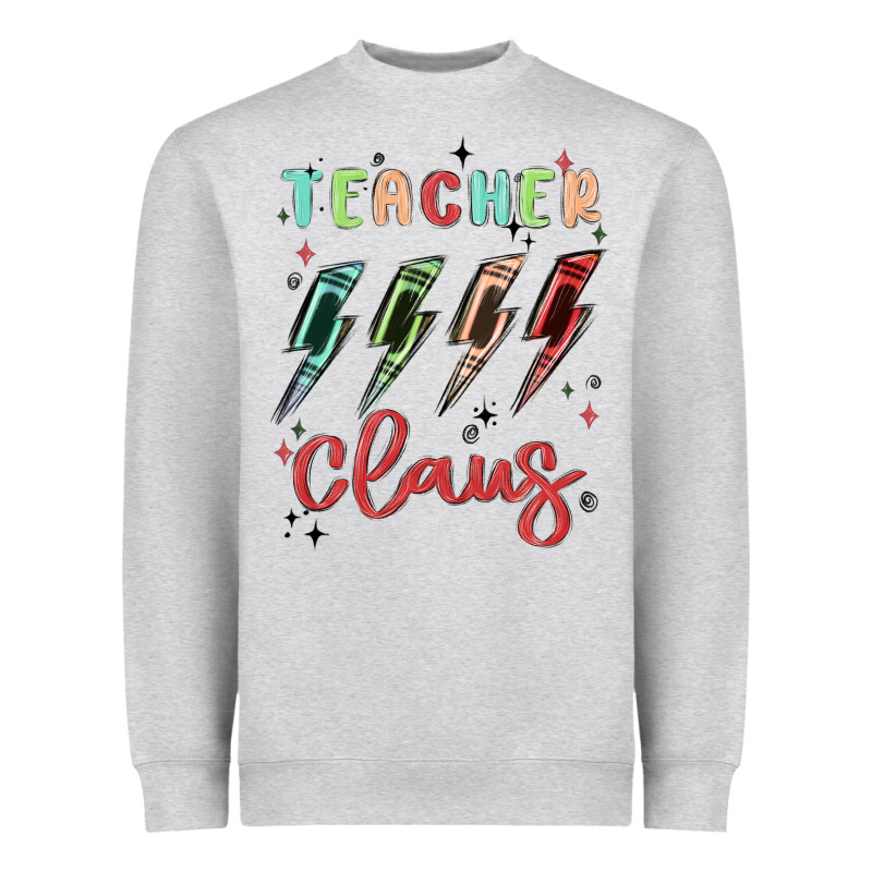 Teacher Claus Heavyweight Sweatshirt by MaliasSmallBusiness | Teevron