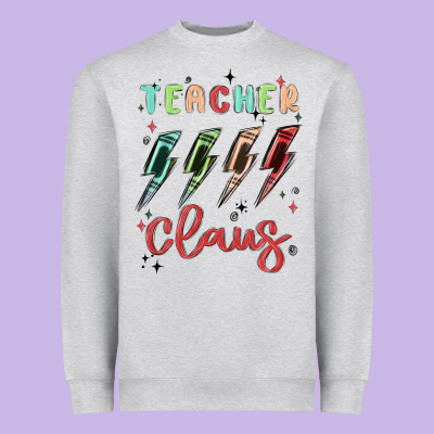 Teacher Claus Heavyweight Sweatshirt Designed By Maliassmallbusiness