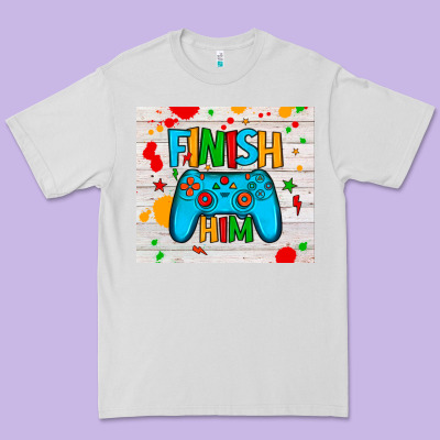 Finish Him Premium Tee Designed By Jahusdesignshop