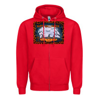 Red Happy Halloween Zipper Hoodie - Bettercallsaul