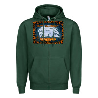 Sports Green Happy Halloween Zipper Hoodie - Bettercallsaul