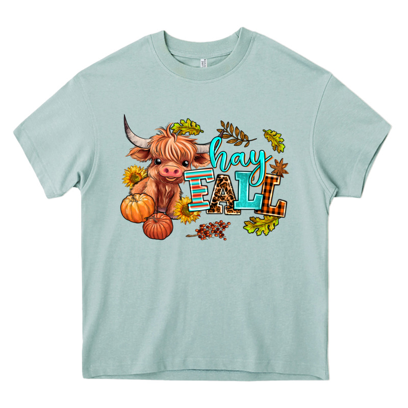Hay Fall Heifer Heavy Core Tee by AdoDesignShop | Teevron