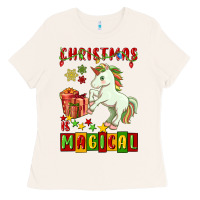 Bone christmas magical unicorn Ladies Tee - FaDigitalArtStudio