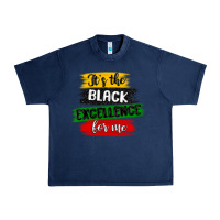 Navy it s the black excellence for me Urban Heavy Tee - MaliasSmallBusiness