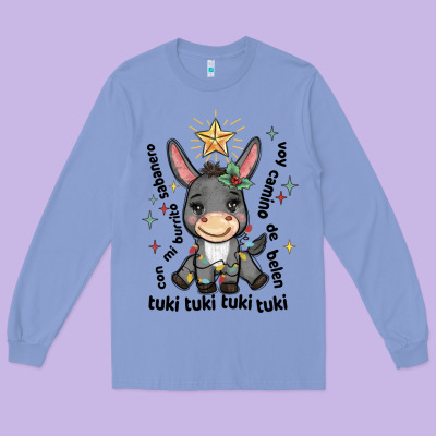 Mi Burrito Sabanero Mexican Long Sleeve Tee Designed By Maliassmallbusiness