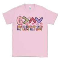 Bubblegum Pink god is greater than the highs and lows Classic Tee - MaliasSmallBusiness