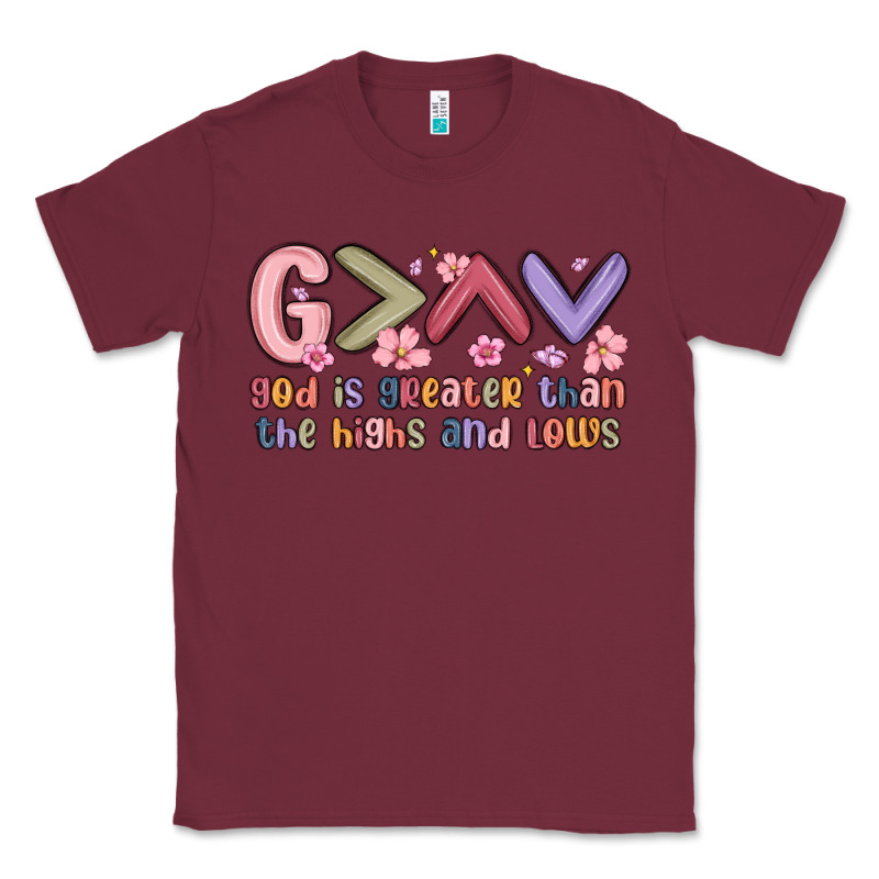 God Is Greater Than The Highs And Lows Classic Tee by MaliasSmallBusiness | Teevron