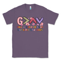 Lavender god is greater than the highs and lows Classic Tee - MaliasSmallBusiness