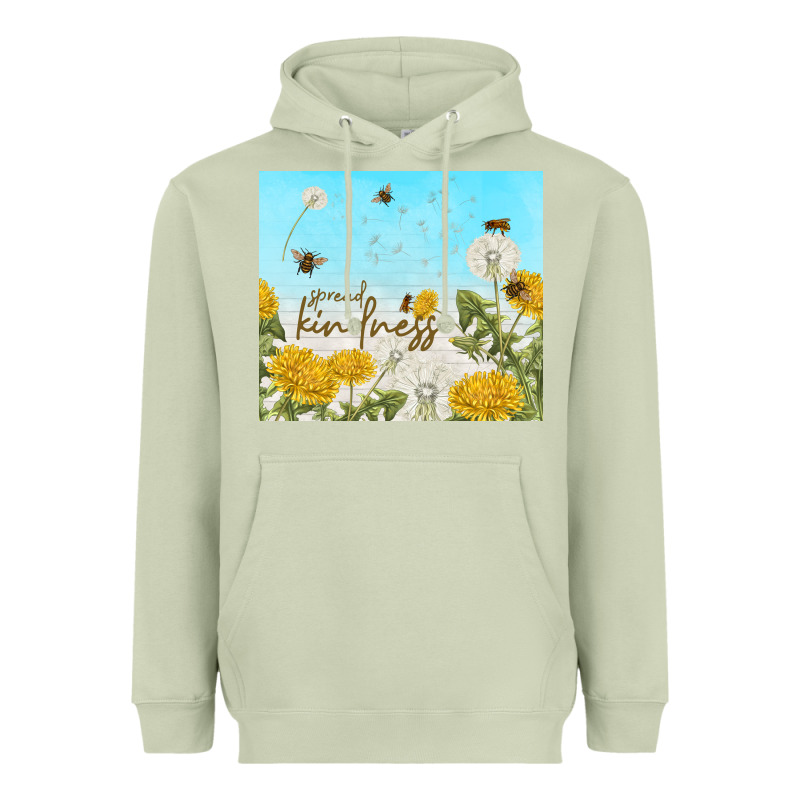 Spread Kindness With Dandelions Heavyweight Hoodie by TumblerDesignByShophia | Teevron