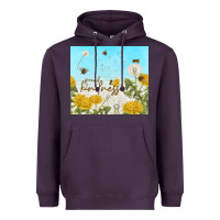 Plum spread kindness with dandelions Heavyweight Hoodie - TumblerDesignByShophia