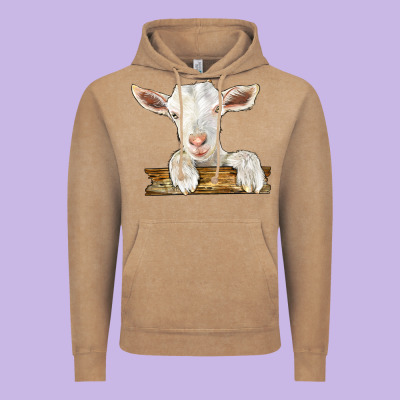 Baby Cashmere Goat Vintage Hoodie Designed By Lillyallendesigns