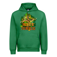 Emerald Jesus junkie St. Patricks Day Urban Hoodie - FaDigitalArtStudio