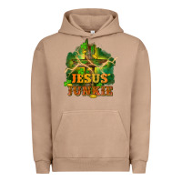 Pigment Burro Jesus junkie St. Patricks Day Urban Hoodie - FaDigitalArtStudio