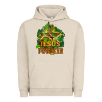 Pigment French Oak Jesus junkie St. Patricks Day Urban Hoodie - FaDigitalArtStudio