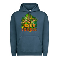 Pigment Midnight Navy Jesus junkie St. Patricks Day Urban Hoodie - FaDigitalArtStudio