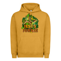 Pigment Peanut Butter Jesus junkie St. Patricks Day Urban Hoodie - FaDigitalArtStudio
