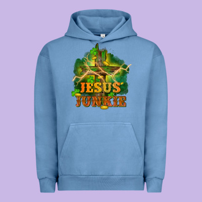 Jesus Junkie St. Patricks Day Urban Hoodie Designed By Fadigitalartstudio