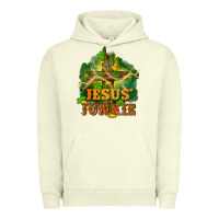 Pigment Pistachio Jesus junkie St. Patricks Day Urban Hoodie - FaDigitalArtStudio