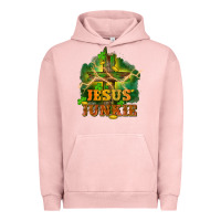 Pigment Salmon Jesus junkie St. Patricks Day Urban Hoodie - FaDigitalArtStudio