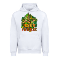 White Jesus junkie St. Patricks Day Urban Hoodie - FaDigitalArtStudio