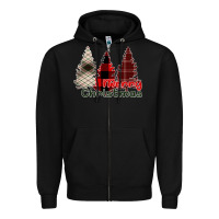 Black Merry Christmas Zipper Hoodie - Bettercallsaul