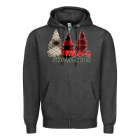 Charcoal Heather Merry Christmas Zipper Hoodie - Bettercallsaul