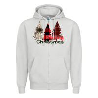 Dove Grey Merry Christmas Zipper Hoodie - Bettercallsaul