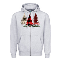 Heather Grey Merry Christmas Zipper Hoodie - Bettercallsaul