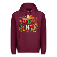 Burgundy cinco de mayo rich auntie Premium Hoodie - CowGirlArtShop