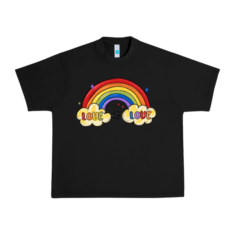 Love Is Love Lgbtq Urban Heavy Tee by MaliasSmallBusiness | Teevron
