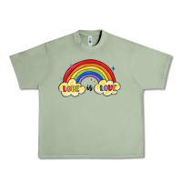 Oil Green love is love lgbtq Urban Heavy Tee - MaliasSmallBusiness