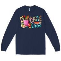 Navy daycare crew Long Sleeve Tee - NancyCooperArtShop