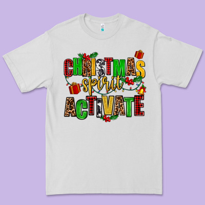 Christmas Spirit Activate Premium Tee Designed By Adodesignshop