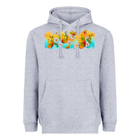 Heather Grey butterflies summer Heavyweight Hoodie - TumblerDesignByShophia