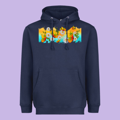 Butterflies Summer Heavyweight Hoodie Designed By Tumblerdesignbyshophia