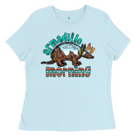 Baby Blue armadillo by morning Ladies Tee - RacoonDesign