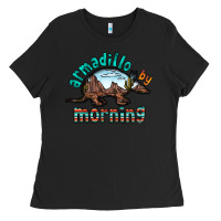 Black armadillo by morning Ladies Tee - RacoonDesign