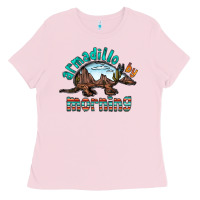 Bubblegum Pink armadillo by morning Ladies Tee - RacoonDesign