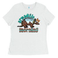 White armadillo by morning Ladies Tee - RacoonDesign