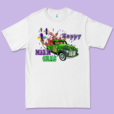 Mardi Gras With Truck Premium Tee Designed By Adodesignshop